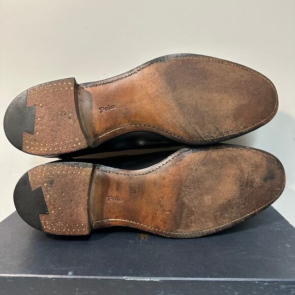 VGUC Crockett & Jones x Polo Ralph Lauren Tassel Loafer Bench Made England 7.5 D main image 7
